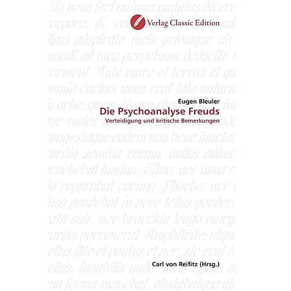 Die Psychoanalyse Freuds, Eugen Bleuler