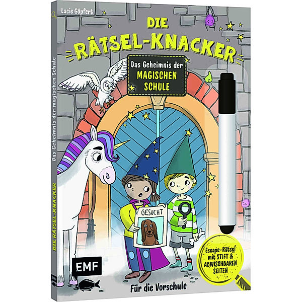 Die Rätsel-Knacker - Das Geheimnis der magischen Schule (Buch mit abwischbarem Stift)