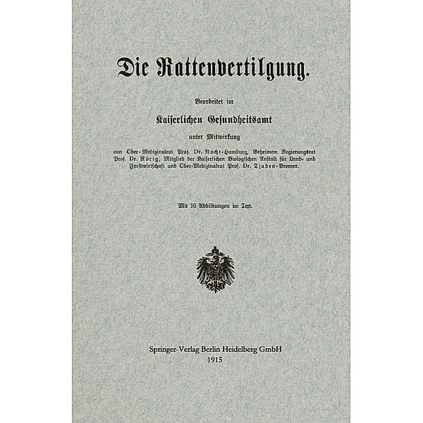 Die Rattenvertilgung, Albrecht Eduard Bernhard Nocht