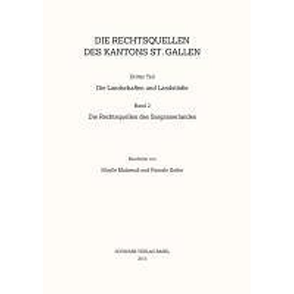 Die Rechtsquellen des Kantons St. Gallen