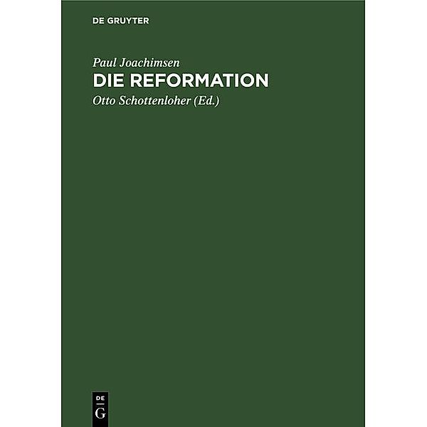 Die Reformation, Paul Joachimsen