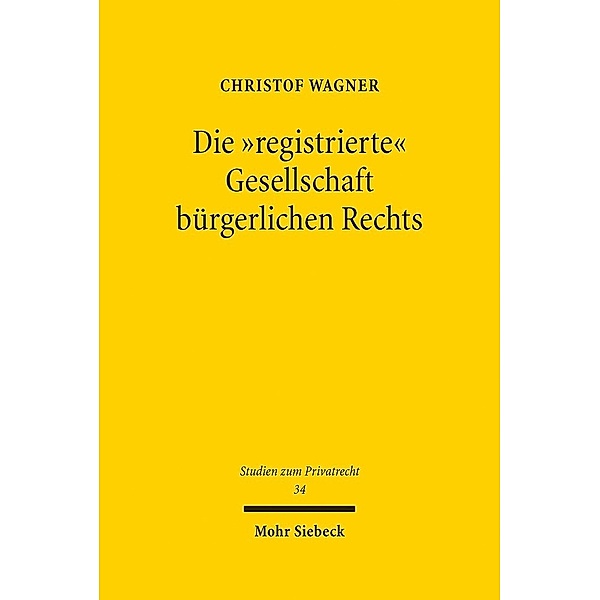 Die registrierte Gesellschaft bürgerlichen Rechts, Christof Wagner