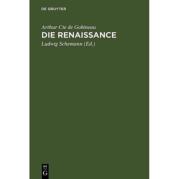 Die Renaissance, Arthur Cte de Gobineau