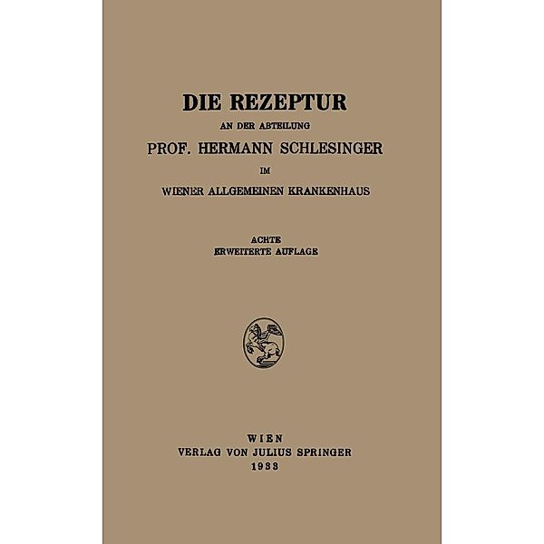 Die Rezeptur, Hermann Schlesinger