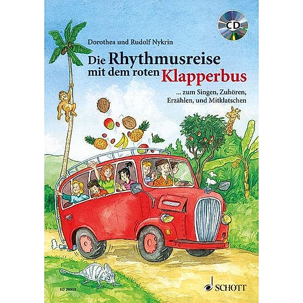 Die Rhythmusreise mit dem roten Klapperbus, m. Audio-CD, Dorothea Nykrin, Rudolf Nykrin