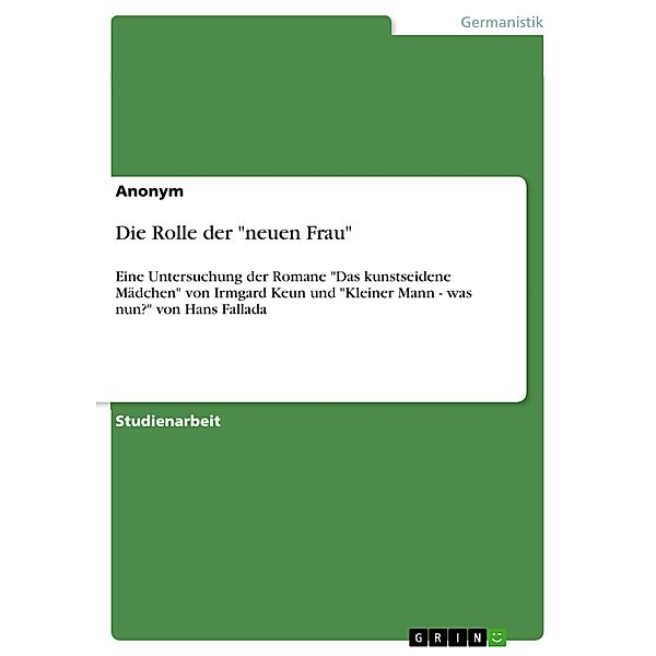 Die Rolle der neuen Frau