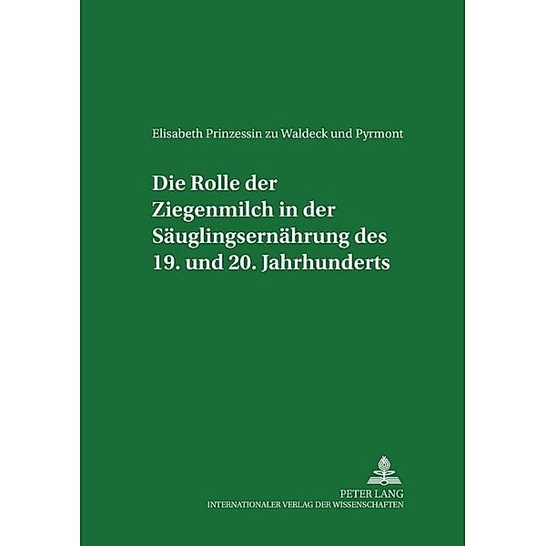 Die Rolle der Ziegenmilch in der Säuglingsernährung des 19. und 20. Jahrhunderts, Elisabeth zu Waldeck