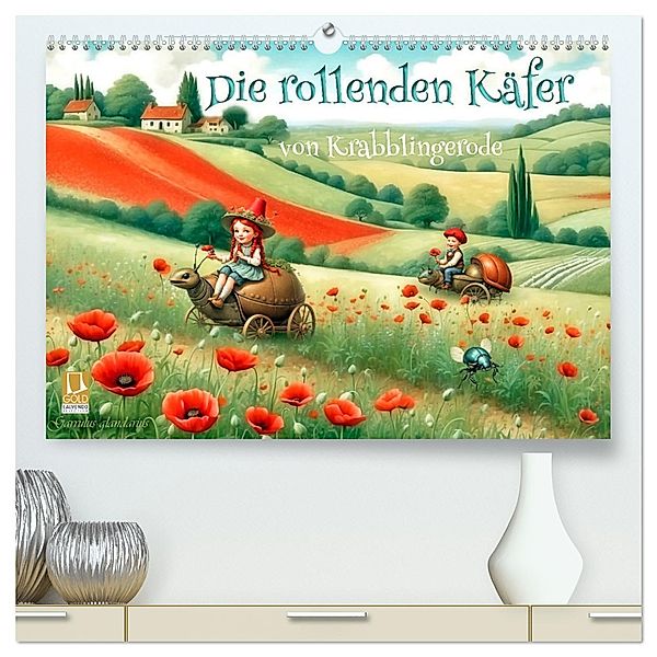 Die rollenden Käfer von Krabblingerode (hochwertiger Premium Wandkalender 2025 DIN A2 quer), Kunstdruck in Hochglanz, Calvendo, Garrulus glandarius