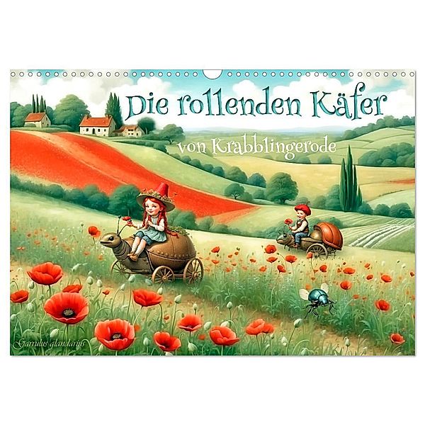 Die rollenden Käfer von Krabblingerode (Wandkalender 2024 DIN A3 quer), CALVENDO Monatskalender, Calvendo, Garrulus glandarius