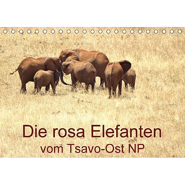 Die rosa Elefanten vom Tsavo-Ost NP (Tischkalender 2017 DIN A5 quer), Brigitte Dürr