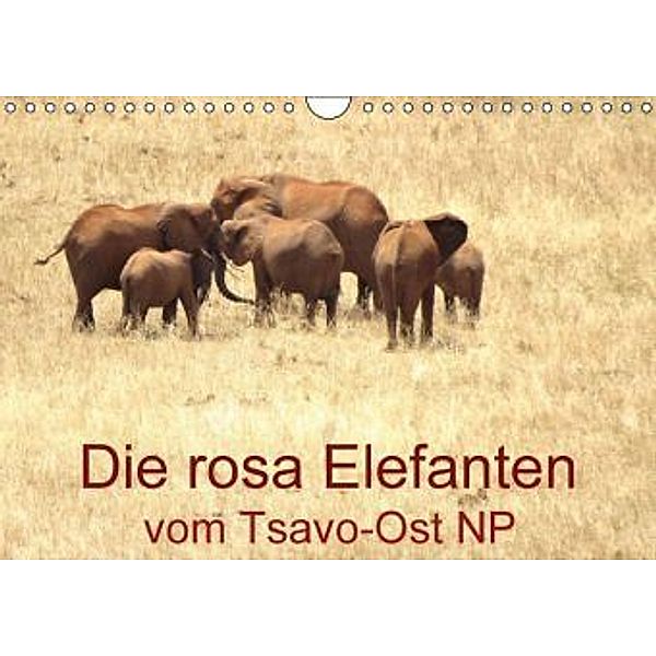 Die rosa Elefanten vom Tsavo-Ost NP (Wandkalender 2015 DIN A4 quer), Brigitte Dürr