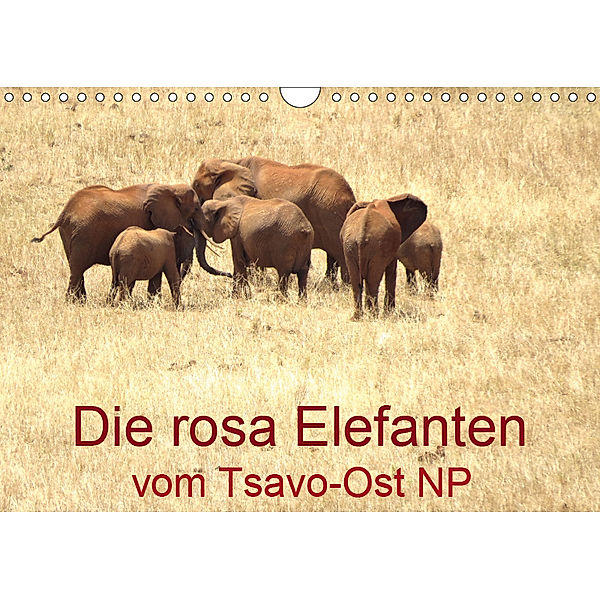 Die rosa Elefanten vom Tsavo-Ost NP (Wandkalender 2019 DIN A4 quer), Brigitte Dürr