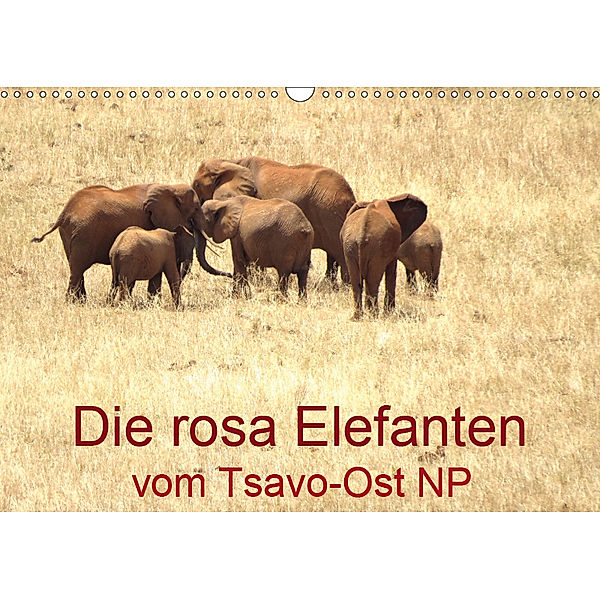 Die rosa Elefanten vom Tsavo-Ost NP (Wandkalender 2019 DIN A3 quer), Brigitte Dürr