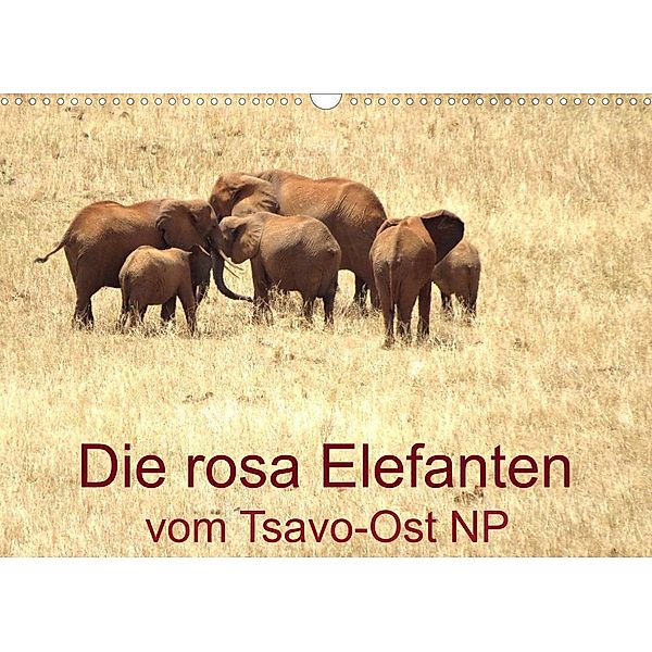 Die rosa Elefanten vom Tsavo-Ost NP (Wandkalender 2023 DIN A3 quer), Brigitte Dürr