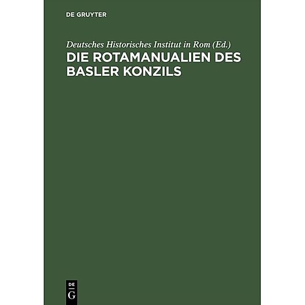 Die Rotamanualien des Basler Konzils