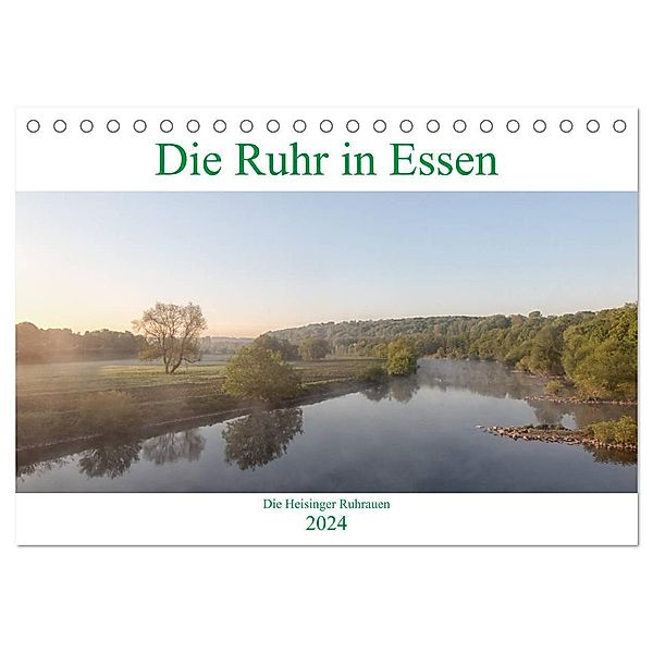 Die Ruhr in Essen (Tischkalender 2024 DIN A5 quer), CALVENDO Monatskalender, Lukas Hansel