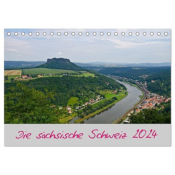 Die sächsische Schweiz 2024 (Tischkalender 2024 DIN A5 quer), CALVENDO Monatskalender, Michael Weirauch