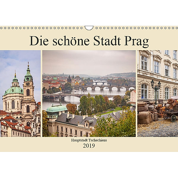 Die schöne Stadt Prag (Wandkalender 2019 DIN A3 quer), Thomas Deter