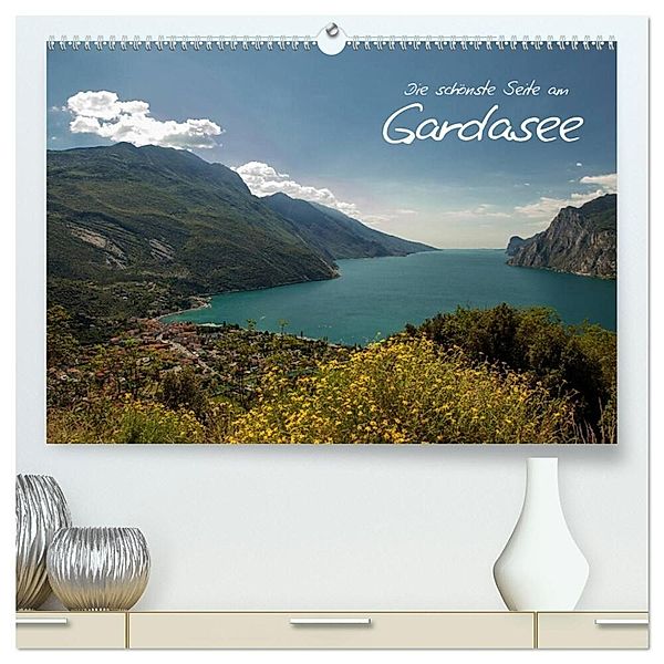 Die schönste Seite am Gardasee (hochwertiger Premium Wandkalender 2024 DIN A2 quer), Kunstdruck in Hochglanz, Alexandra Winter