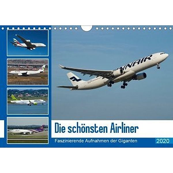 Die schönsten Airliner (Wandkalender 2020 DIN A4 quer), Jakob Otto