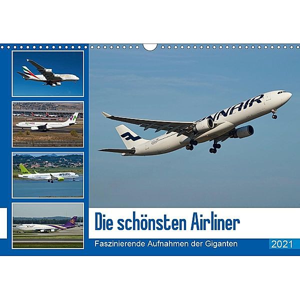 Die schönsten Airliner (Wandkalender 2021 DIN A3 quer), Jakob Otto