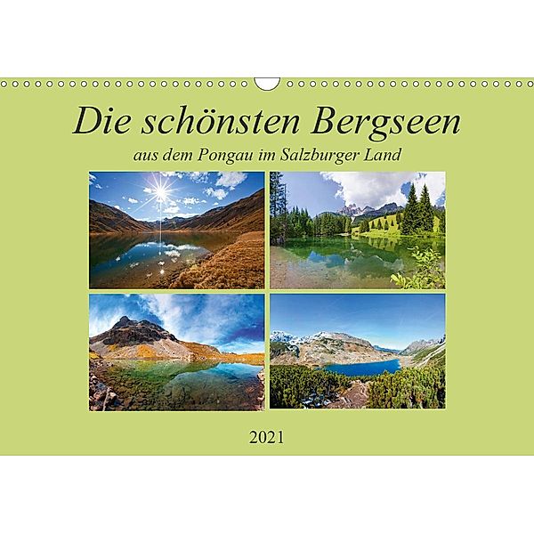 Die schönsten Bergseen aus dem Pongau (Wandkalender 2021 DIN A3 quer), Christa Kramer