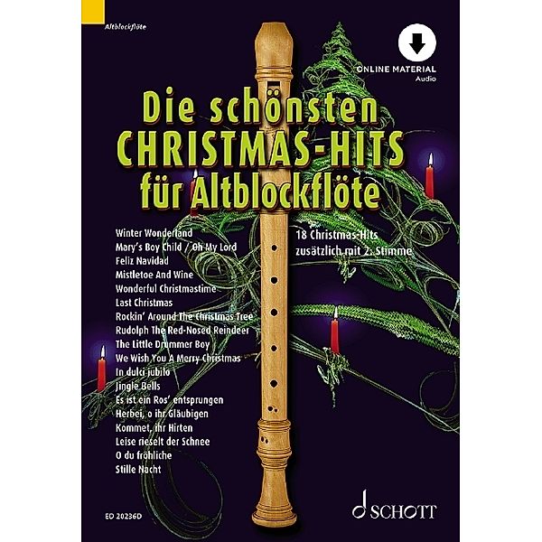 Die schönsten Christmas-Hits für Alt-Blockflöte