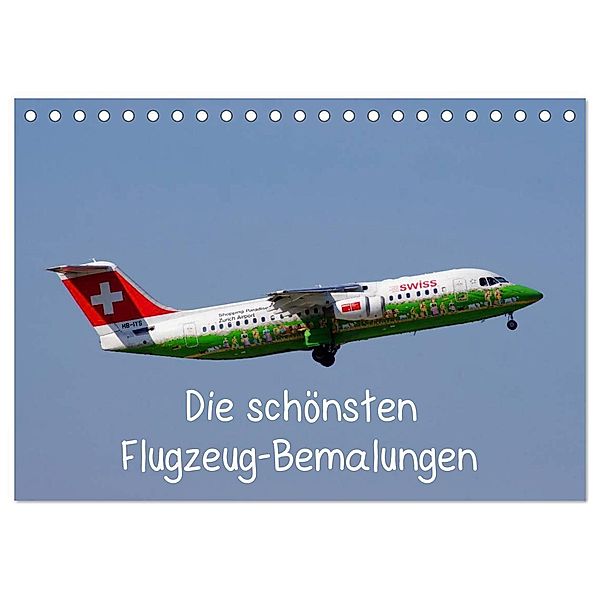 Die schönsten Flugzeug-Bemalungen (Tischkalender 2024 DIN A5 quer), CALVENDO Monatskalender, Thomas Heilscher