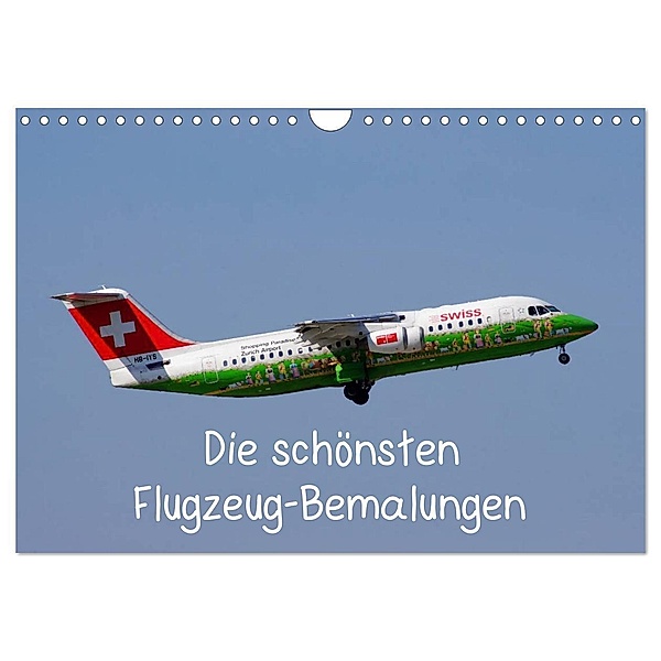 Die schönsten Flugzeug-Bemalungen (Wandkalender 2024 DIN A4 quer), CALVENDO Monatskalender, Thomas Heilscher