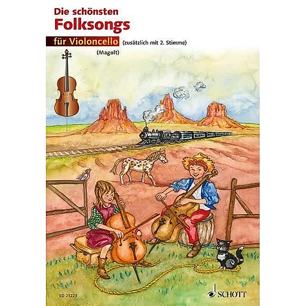 Die schönsten Folksongs, für 1-2 Violoncelli