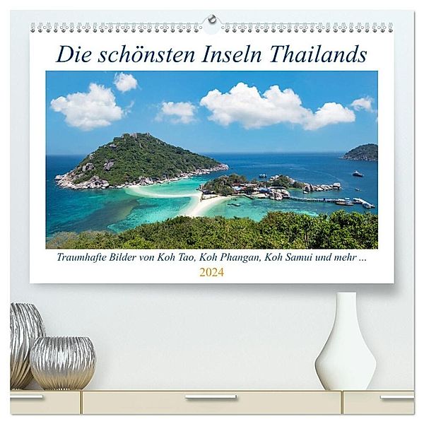 Die schönsten Inseln Thailands (hochwertiger Premium Wandkalender 2024 DIN A2 quer), Kunstdruck in Hochglanz, Bernd Hartner