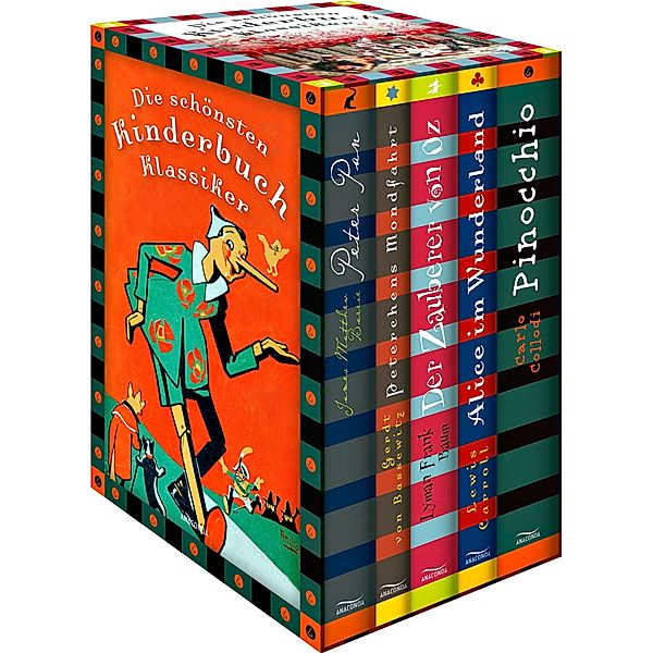 Die schönsten Kinderbuchklassiker - Peter Pan - Peterchens Mondfahrt - Der Zauberer von Oz - Alice im Wunderland - Pinocchio, Lewis Carroll, Carlo Collodi, Lyman Frank Baum, J. M. Barrie, Gerdt von Bassewitz