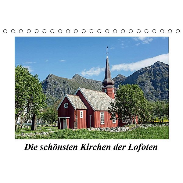 Die schönsten Kirchen der Lofoten (Tischkalender 2021 DIN A5 quer), Christoph Ebeling