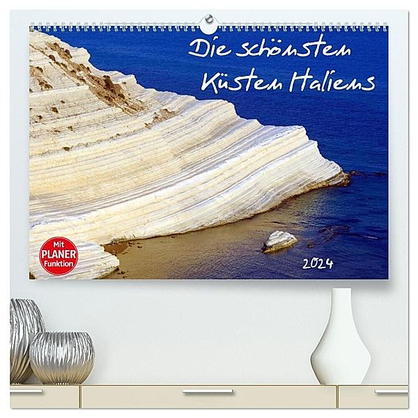 Die schönsten Küsten Italiens (hochwertiger Premium Wandkalender 2024 DIN A2 quer), Kunstdruck in Hochglanz, Anneli Hegerfeld-Reckert