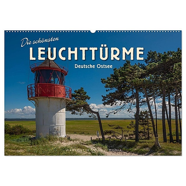 Die schönsten Leuchttürme - Deutsche Ostsee (Wandkalender 2024 DIN A2 quer), CALVENDO Monatskalender, Karl H. Warkentin