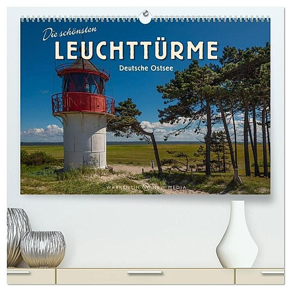 Die schönsten Leuchttürme - Deutsche Ostsee (hochwertiger Premium Wandkalender 2024 DIN A2 quer), Kunstdruck in Hochglanz, Karl H. Warkentin