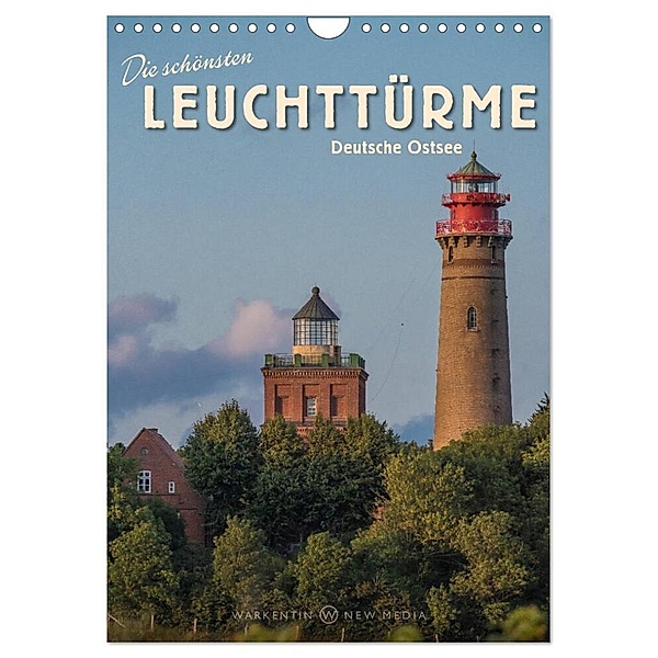 Die schönsten Leuchttürme - Deutsche Ostsee (Wandkalender 2024 DIN A4 hoch), CALVENDO Monatskalender, Karl H. Warkentin