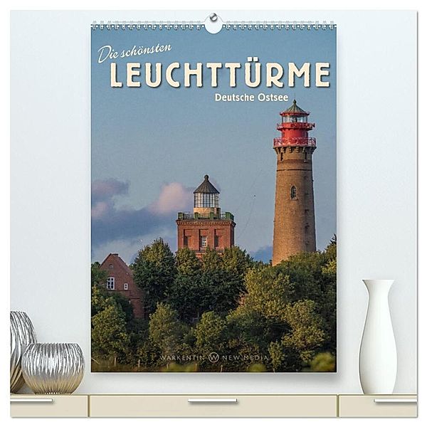 Die schönsten Leuchttürme - Deutsche Ostsee (hochwertiger Premium Wandkalender 2024 DIN A2 hoch), Kunstdruck in Hochglanz, Karl H. Warkentin