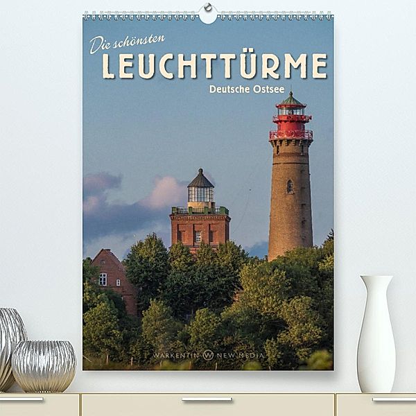 Die schönsten Leuchttürme - Deutsche Ostsee (Premium, hochwertiger DIN A2 Wandkalender 2023, Kunstdruck in Hochglanz), Karl H. Warkentin