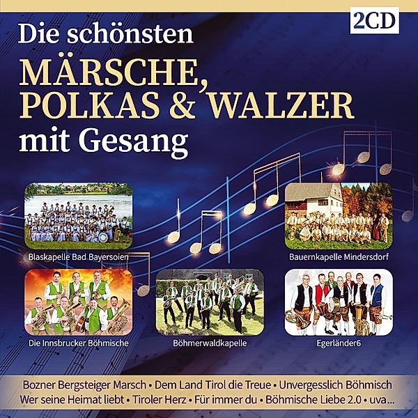 Die Schönsten Märsche,Polkas U.Walzer Mit Gesang, Diverse Interpreten