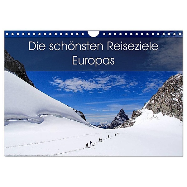 Die schönsten Reiseziele Europas (Wandkalender 2024 DIN A4 quer), CALVENDO Monatskalender, Card-Photo