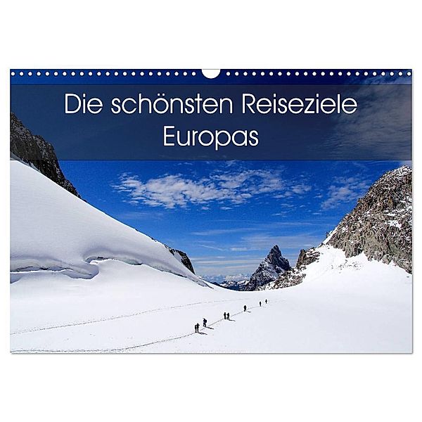 Die schönsten Reiseziele Europas (Wandkalender 2025 DIN A3 quer), CALVENDO Monatskalender, Calvendo, Card-Photo