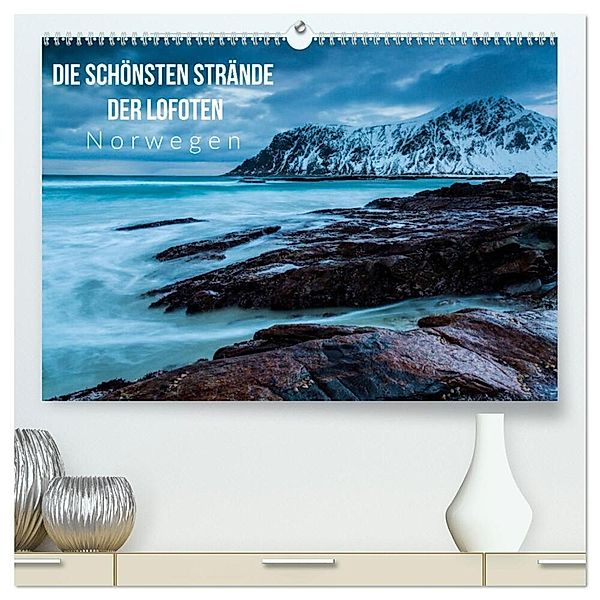 Die schönsten Strände der Lofoten - Norwegen (hochwertiger Premium Wandkalender 2024 DIN A2 quer), Kunstdruck in Hochglanz, Mikolaj Gospodarek