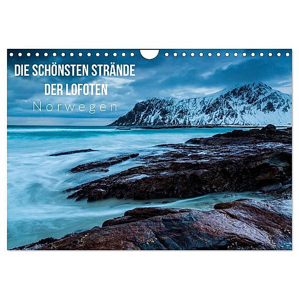 Die schönsten Strände der Lofoten - Norwegen (Wandkalender 2024 DIN A4 quer), CALVENDO Monatskalender, Mikolaj Gospodarek