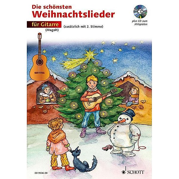 Die schönsten Weihnachtslieder, Notenausg. m. Audio-CDs: Für 1-2 Gitarren, m. Audio-CD, Hans Magolt, Marianne Magolt