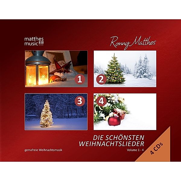 Die Schönsten Weihnachtslieder: Vol.1-4: Gemafrei, Ronny Matthes