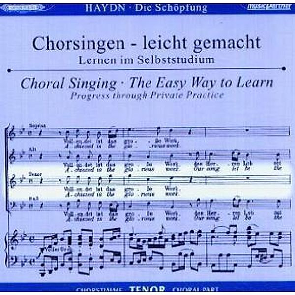 Die Schöpfung Hob.XXI:2, Chorstimme Tenor, 1 Audio-CD, Joseph Haydn