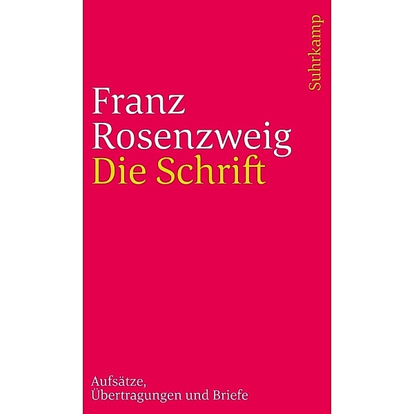 Die Schrift, Franz Rosenzweig