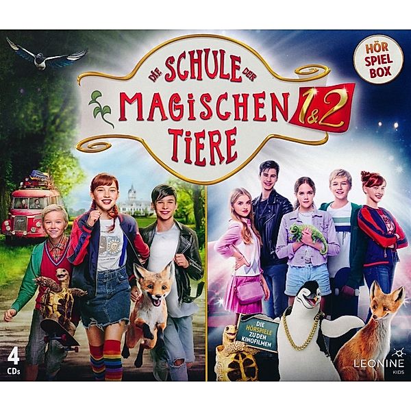 Die Schule der magischen Tiere - Hörspielbox,4 Audio-CDs, Diverse Interpreten