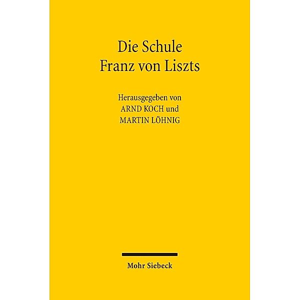 Die Schule Franz von Liszts